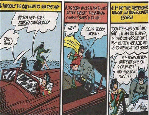 Figure 2. Catwoman's first appearance in Batman comics. Source: Bob Finger (w), Bob Kane (p), and Jerry Robinson (i), Batman #1. Reproduced here with the kind permission of CATWOMAN ™ and © DC COMICS. All Rights Reserved.