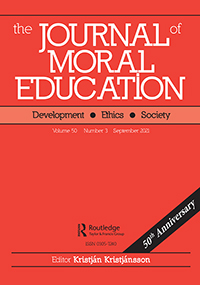 Cover image for Journal of Moral Education, Volume 50, Issue 3, 2021