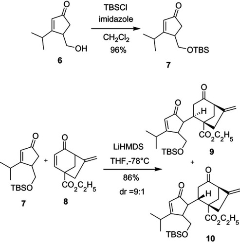 Scheme 1 Synthesis of compounds 7, 9, and 10.