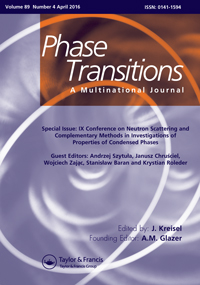 Cover image for Phase Transitions, Volume 89, Issue 4, 2016