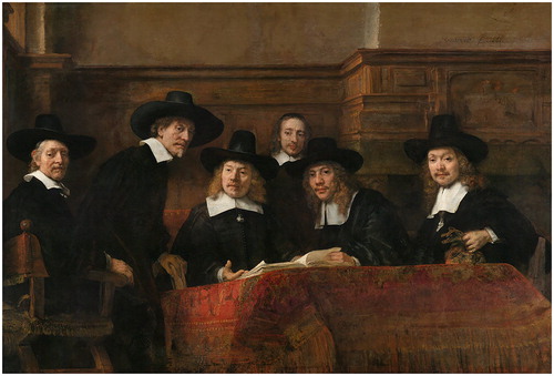 Fig. 1. Syndics of the Drapers' Guild, Rembrandt van Rijn, 1662. Source: Wikimedia Commons.