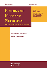 Cover image for Ecology of Food and Nutrition, Volume 63, Issue 2, 2024