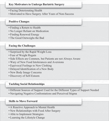 Figure 1. Themes and subthemes that were generated from the data.