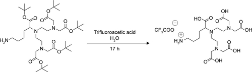 Figure S1 Preparation of amino-DTPA.Abbreviations: DTPA, diethylenetriaminepentaacetic acid; h, hours.