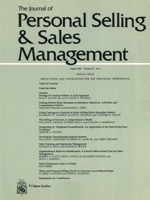 Cover image for Journal of Personal Selling & Sales Management, Volume 6, Issue 2, 1986
