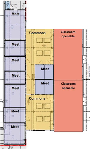 Figure 2. Section of floor plan in 2010