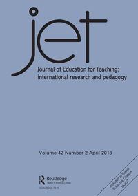 Cover image for Journal of Education for Teaching, Volume 42, Issue 2, 2016