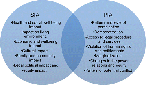 Figure 1. The intersection between SIA and PIA.
