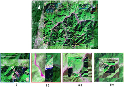 Figure 6. The spatially disjoint terrain features indicate geometric inaccuracies in the following integrated applications.