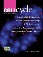 Cover image for Cell Cycle, Volume 6, Issue 7, 2007