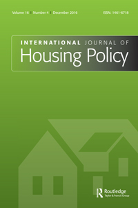 Cover image for International Journal of Housing Policy, Volume 16, Issue 4, 2016