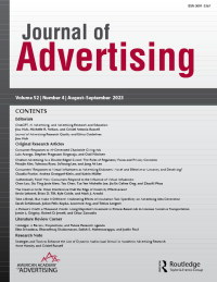 Cover image for Journal of Advertising, Volume 52, Issue 4, 2023