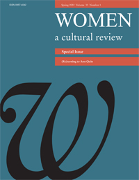 Cover image for Women: a cultural review, Volume 33, Issue 1, 2022