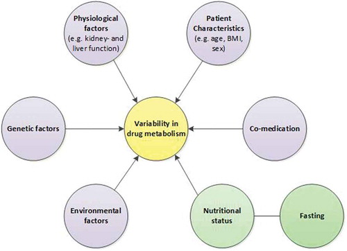 Figure 1. Factors that contribute to variability in drug metabolism.