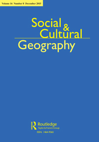 Cover image for Social & Cultural Geography, Volume 16, Issue 8, 2015