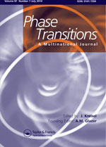 Cover image for Phase Transitions, Volume 87, Issue 7, 2014