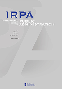 Cover image for International Review of Public Administration, Volume 25, Issue 3, 2020