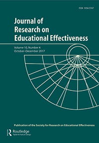 Cover image for Journal of Research on Educational Effectiveness, Volume 10, Issue 4, 2017