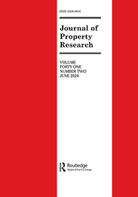 Cover image for Journal of Property Research, Volume 41, Issue 2, 2024