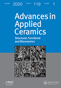 Cover image for Advances in Applied Ceramics, Volume 119, Issue 1, 2020