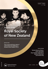 Cover image for Journal of the Royal Society of New Zealand, Volume 52, Issue 4, 2022