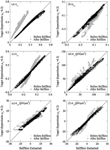 Figure 8. Comparison of target and extracted response after SelfSim using synthetic target measurement.