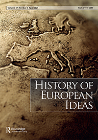 Cover image for History of European Ideas, Volume 47, Issue 3, 2021