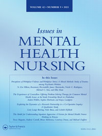 Cover image for Issues in Mental Health Nursing, Volume 42, Issue 9, 2021