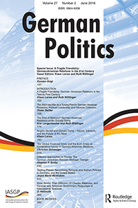 Cover image for German Politics, Volume 27, Issue 2, 2018