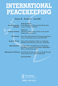 Cover image for International Peacekeeping, Volume 30, Issue 3, 2023