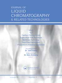 Cover image for Journal of Liquid Chromatography & Related Technologies, Volume 40, Issue 9, 2017