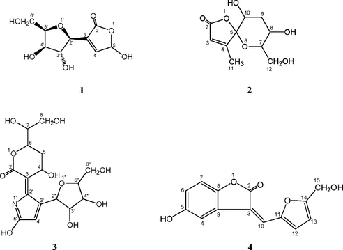 Figure 1 Structures of compounds 1–4.