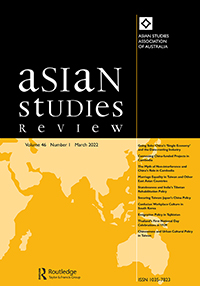 Cover image for Asian Studies Review, Volume 46, Issue 1, 2022