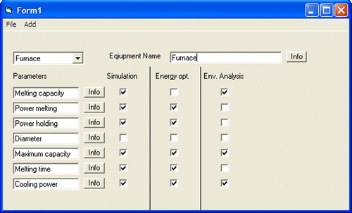 Figure 1 One view in the software that aids data collection.