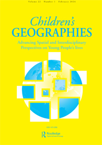 Cover image for Children's Geographies, Volume 22, Issue 1, 2024