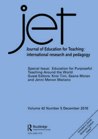 Cover image for Journal of Education for Teaching, Volume 42, Issue 5, 2016