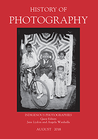 Cover image for History of Photography, Volume 42, Issue 3, 2018