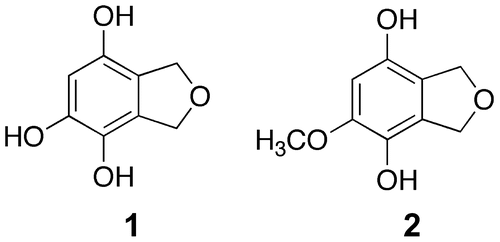 Figure 2. Chemical structures of 1 and 2.