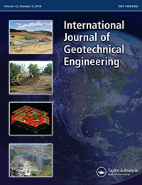 Cover image for International Journal of Geotechnical Engineering, Volume 12, Issue 5, 2018