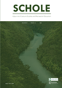 Cover image for SCHOLE: A Journal of Leisure Studies and Recreation Education, Volume 37, Issue 1-2, 2022