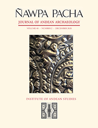 Cover image for Ñawpa Pacha, Volume 40, Issue 2, 2020