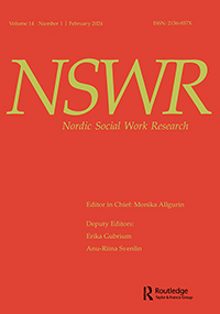 Cover image for Nordic Social Work Research, Volume 14, Issue 1, 2024