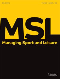 Cover image for Managing Sport and Leisure, Volume 27, Issue 6, 2022