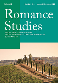 Cover image for Romance Studies, Volume 40, Issue 3-4, 2022