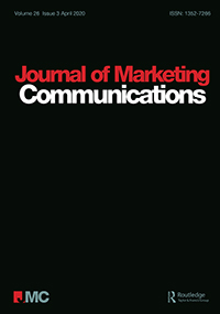 Cover image for Journal of Marketing Communications, Volume 26, Issue 3, 2020