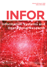 Cover image for INFOR: Information Systems and Operational Research, Volume 56, Issue 1, 2018