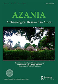 Cover image for Azania: Archaeological Research in Africa, Volume 51, Issue 4, 2016