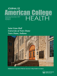 Cover image for Journal of American College Health, Volume 67, Issue 8, 2019