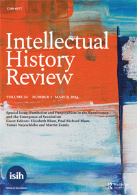Cover image for Intellectual History Review, Volume 34, Issue 1, 2024