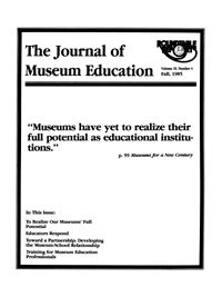 Cover image for Journal of Museum Education, Volume 10, Issue 4, 1985